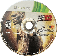 WWE 12 PAL Xbox 360 PAL box art